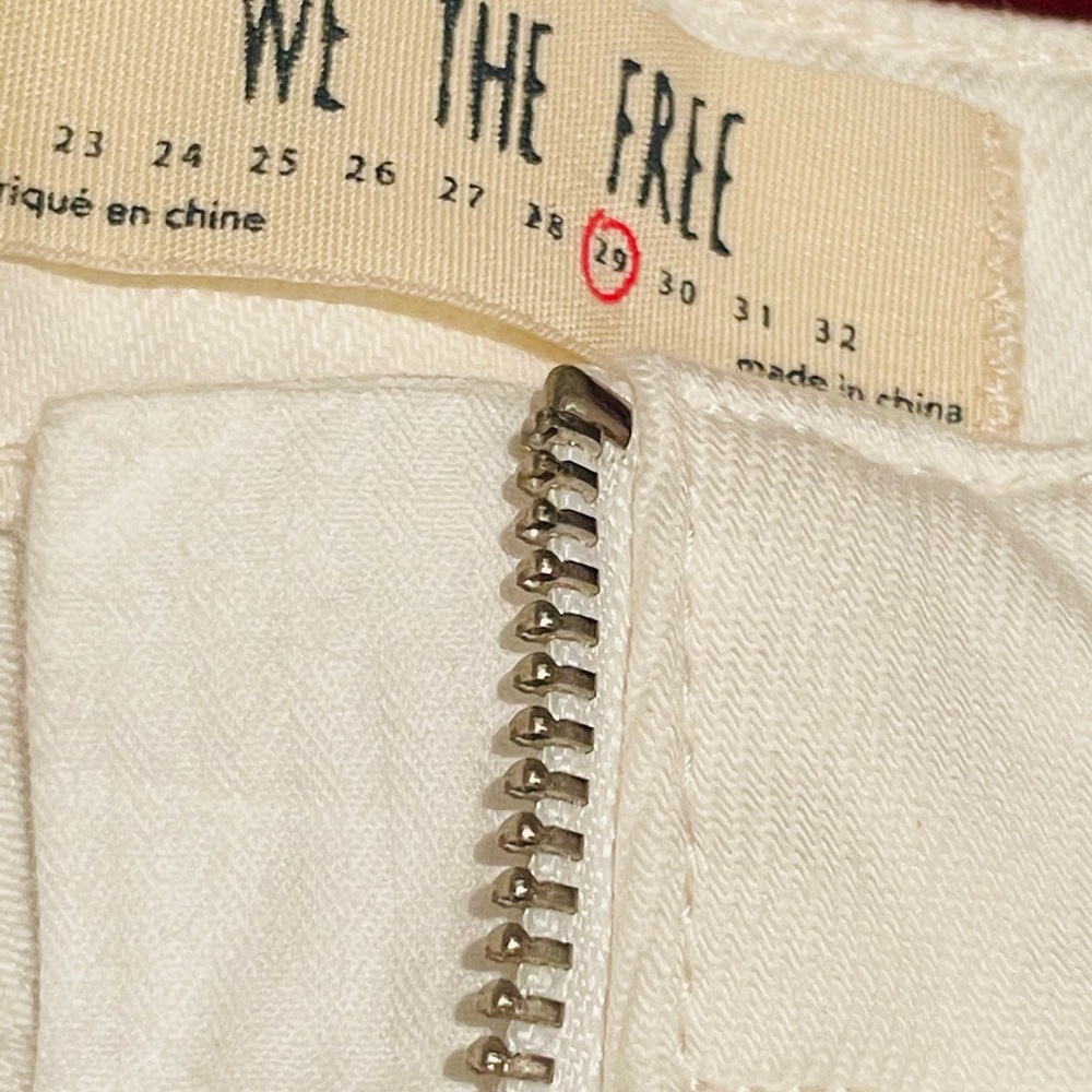 Free People white denim mini skirt - Picture 8 of 12